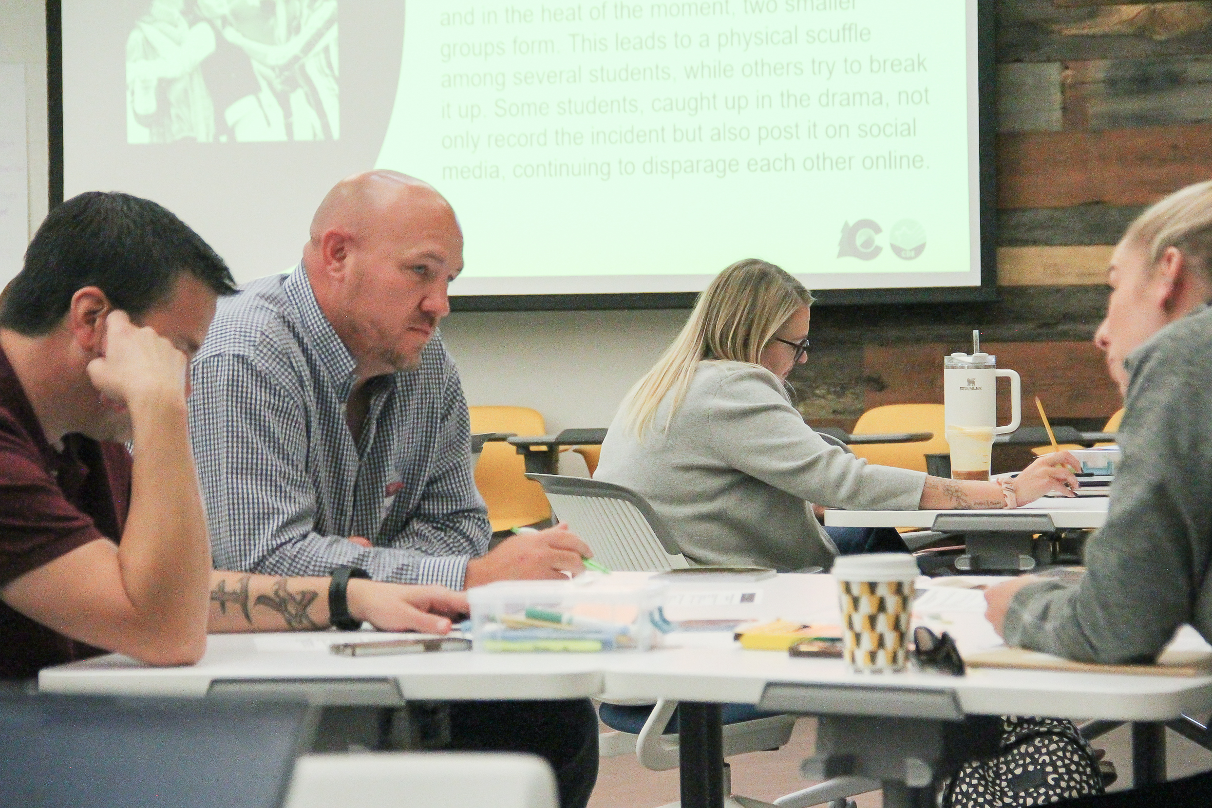 School officials gathered in September 2024 to talk about school safety in CDE's first cohort meeting