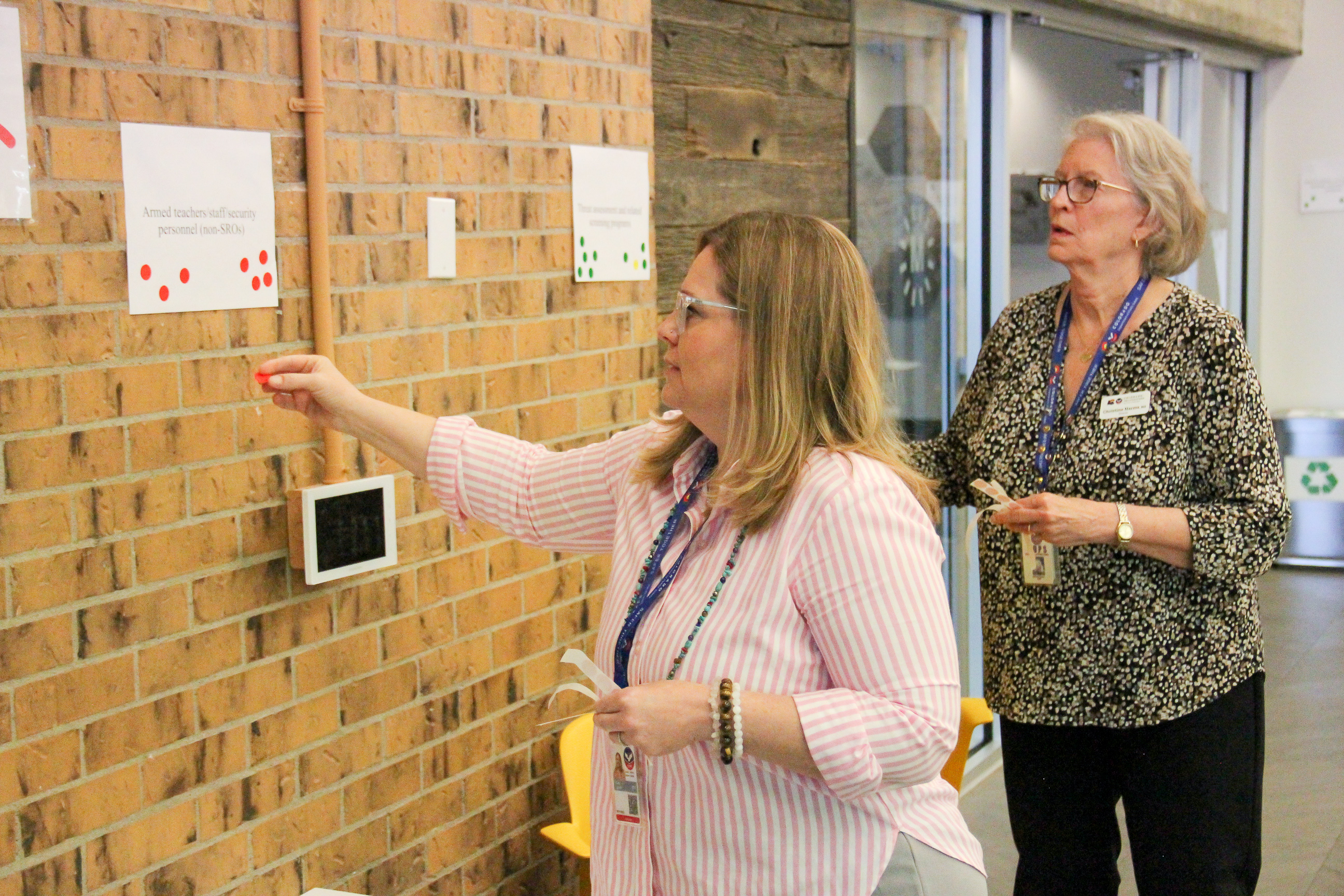 District officials gather to talk about their district's safety plan in the first cohort meeting. 