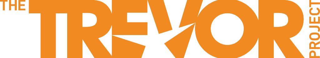 The Trevor Project Logo spelled in orange text.